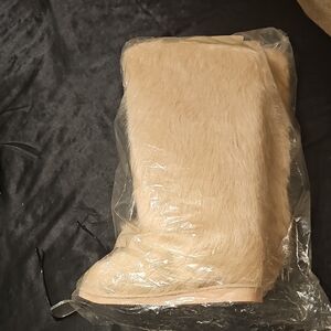 JustFab Tan Winter Boots